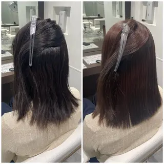 セミロング 縮毛矯正特化🩰 竹口はるかのヘアスタイル