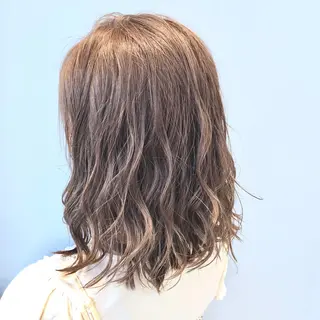 ミディアム カラー 🌈ぷる艶カラー🌈 髪質改善👑柳沼尚貴のヘアスタイル