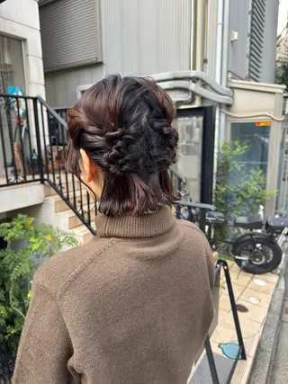 ショート ヘアアレンジ 似合わせモテヘア Akari🦢🖤のヘアスタイル