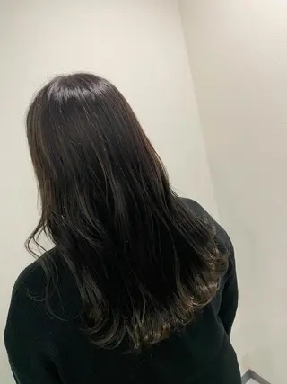 ロング カラー &chaLme   心斎橋所属・emi/髪質改善/ 韓国風/艶カラーのヘアスタイル