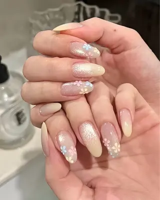 ネイル flower nail salon所属・あや✨🌸長さだし カワイイ系ピンク専門のネイルデザイン