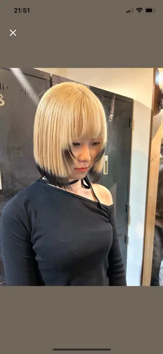 ショート ブリーチ/ハイトーン 心斎橋/honokaのヘアスタイル