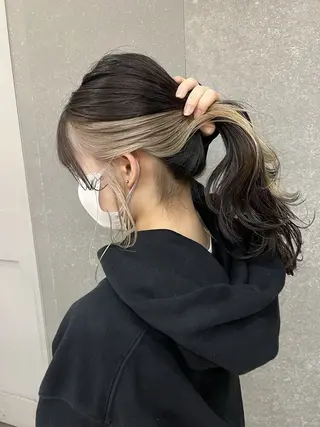 ミディアム トガシ マリナのヘアスタイル