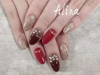 セミロング Alina エリナのネイルデザイン