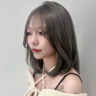 ミディアム 似合わせ前髪／ 小顔カット🎀そうのヘアスタイル