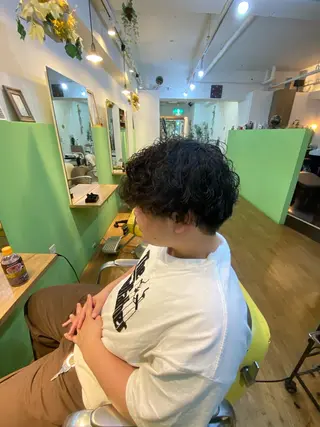 パーマ ヘアアレンジ メンズ 🌱エシカル🌱 松原大将のヘアスタイル