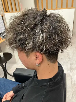 パーマ メンズ メンズ特化/パーマ/ フェードWATARUのヘアスタイル