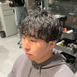 ショート パーマ メンズ lucy.所属・🏝🌞メンズ人気 平澤日向🌞🏝のヘアスタイル