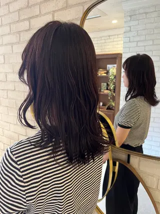 セミロング Totia 梅田所属・橘 ゆきののヘアスタイル