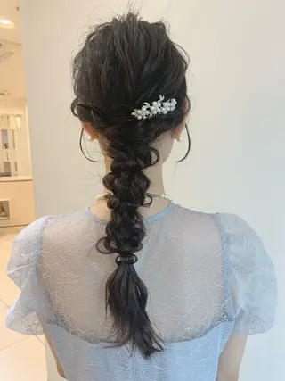 ヘアアレンジ moeka レイヤー /艶カラー/韓国のヘアスタイル