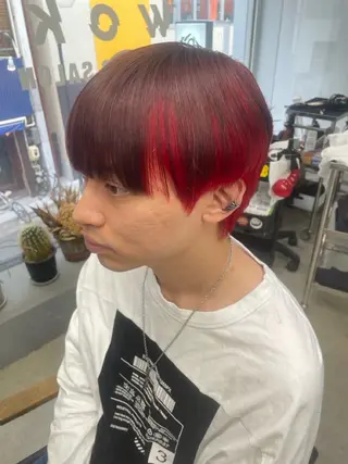 カラー メンズ メンズ専門サロン wokeのヘアスタイル