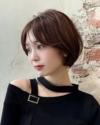 ショート カラー 💍新宿ショート 💍岩田莉奈のヘアスタイル