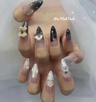 ネイル momo 長さだしのネイルデザイン