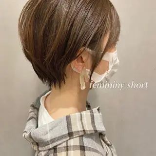 ショート カラー ヘアアレンジ 代表🎀 ふわモテ愛 され髪🩷yumiのヘアスタイル