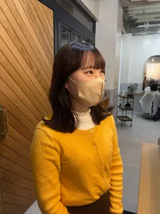 ミディアム 神谷 夏帆のヘアスタイル