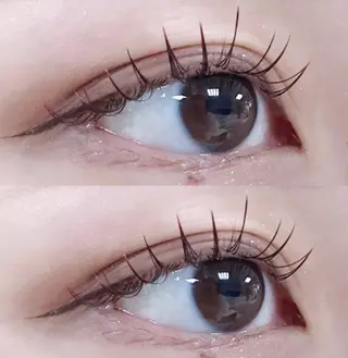 マツエク・マツパ eve🐰束間まつ毛 /透明感カラーのヘアスタイル