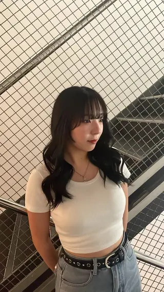 セミロング カラー 🦋カラーモデル募集 🦋荒木彩花のヘアスタイル