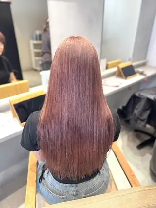 ミディアム カラー ai 梅田/暖色カラーのヘアスタイル