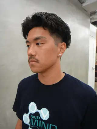 パーマ メンズ メンズカット パーマ[佐橋]のヘアスタイル