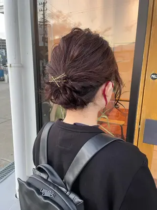 セミロング キノシタ ナオユキのヘアスタイル