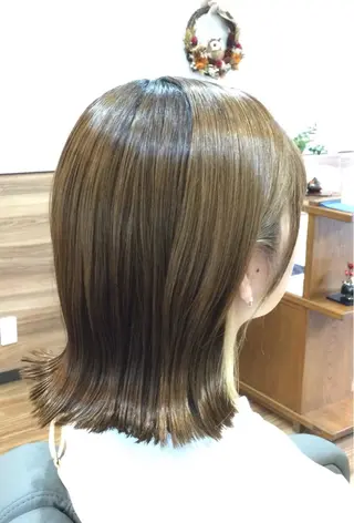 ミディアム カラー Annon プライベートサロンのヘアスタイル