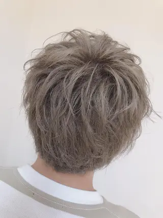 カラー メンズ ファミールヘア所属・メンズパーマ波巻き 🌳大森悠登🌳のヘアスタイル