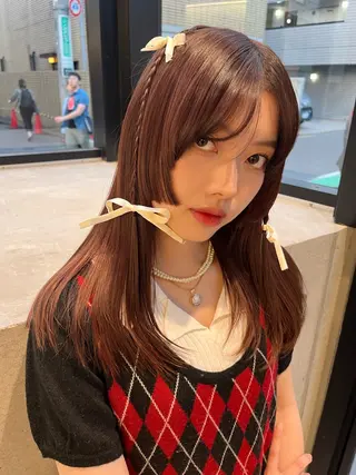 セミロング ヘアアレンジ yuuna/ ハッシュカット🎀のヘアスタイル