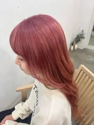 ロング カラー ヘアアレンジ hazuki🐈‍⬛ 透明感カラーのヘアスタイル