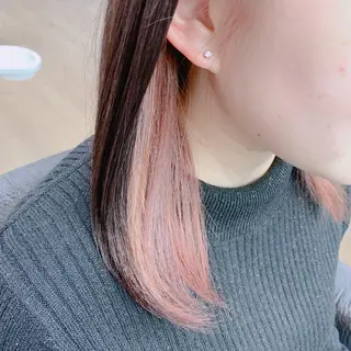 セミロング カラー R ri R takagiのヘアスタイル
