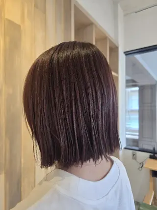 ミディアム カラー 宮田 佳実のヘアスタイル