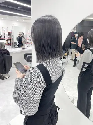 カラー 🫧韓国/似合わせ ボブRION🫧のヘアスタイル