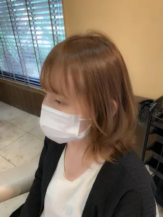 ミディアム カラー 縮毛矯正/髪質改善 飯田公祐のヘアスタイル