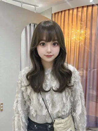 セミロング ゆうな/レイヤー 髪質改善のヘアスタイル