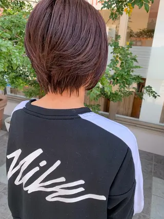ショート カラー 髪質改善美容室Lust所属・美容室Lust💚 嶋崎　鷹のヘアスタイル