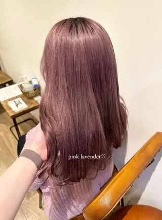 ロング カラー パーマ ヘアアレンジ キッズ ネイル マツエク・マツパ アイブロウ himawari♡ 柔らかいカラーのヘアスタイル
