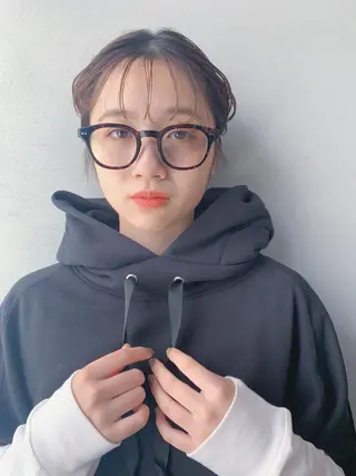 ショート カラー ボブパーマコテ巻き風 パーマNo1深江秀平のヘアスタイル