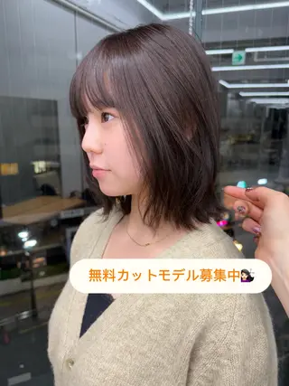 ミディアム レディースカラー✨ urara渋谷のヘアスタイル
