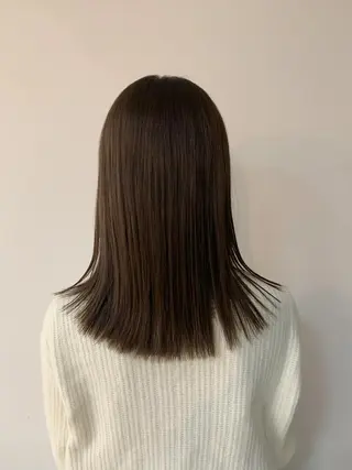 セミロング えんどう みほのヘアスタイル