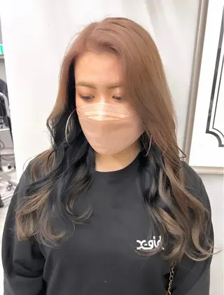 ロング カラー Lien by kiitos所属・韓国ヘア×レイヤー カット/上田丈也のヘアスタイル