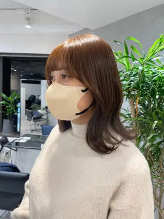 ミディアム カラー Hatsune 🐯レイヤーカットのヘアスタイル