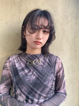 ミディアム saya/似合わせ /透明感カラーのヘアスタイル