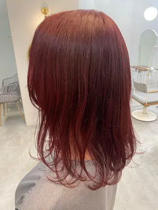 ミディアム カラー ROMMY.所属・🍎ナギサ/本厚木/ ボブ/ミディアム🤍のヘアスタイル