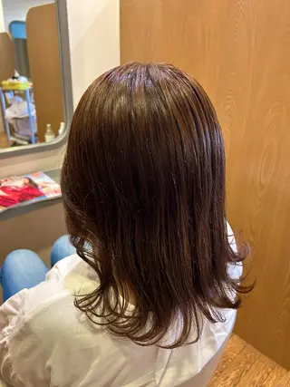 セミロング カラー 小島 千夏のヘアスタイル