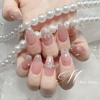 ネイル ワンホンチークネイル パラジェル取扱💕ヨのネイルデザイン