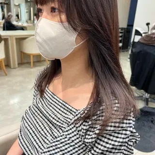 ロング カラー 似合わせ.ﾍｱｾｯﾄ 得意🌹井上美沙のヘアスタイル