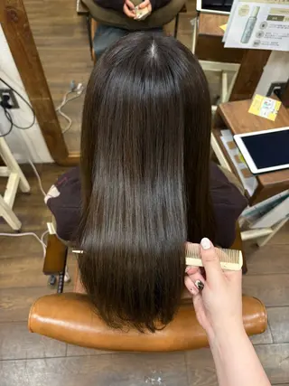 セミロング カラー 元山 ショート艶カラー🍀のヘアスタイル