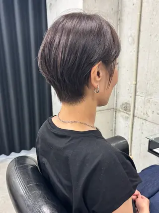 ショート カラー 🖤顔まわり 盛れヘア⟡アズサ🖤のヘアスタイル