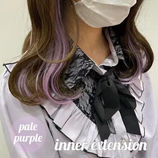 ロング カラー 新宿/韓国ヘア 中明度カラー/かやのヘアスタイル