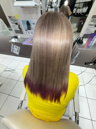 セミロング 髪質改善/艶カラー 白井音葉のヘアスタイル