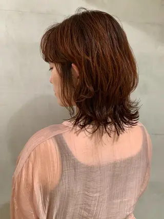 ミディアム カラー アンニュイヘア🪽 ayumiのヘアスタイル